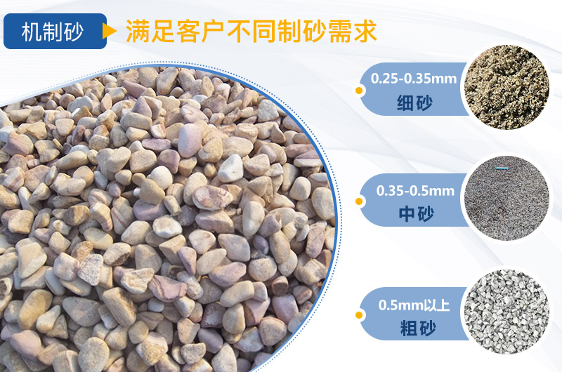 鵝卵石制成的沙子規(guī)格多，比河沙更滿足需求