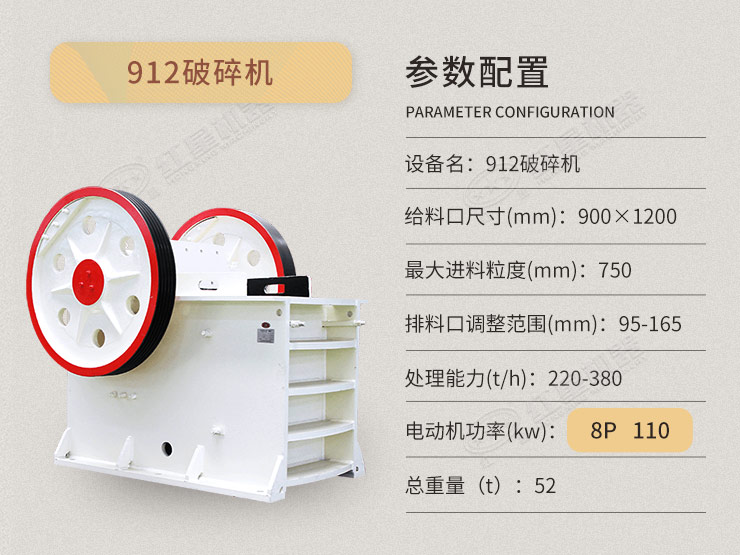 912破碎機(jī)各項(xiàng)參數(shù)